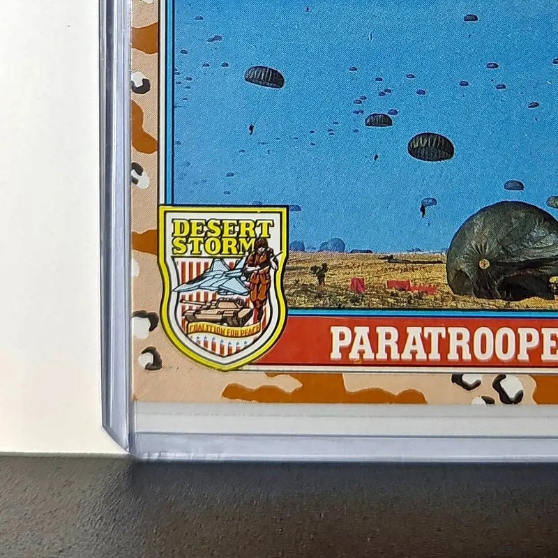 Paratroopers Land 1991 Topps Desert Storm #162 Card - Other
