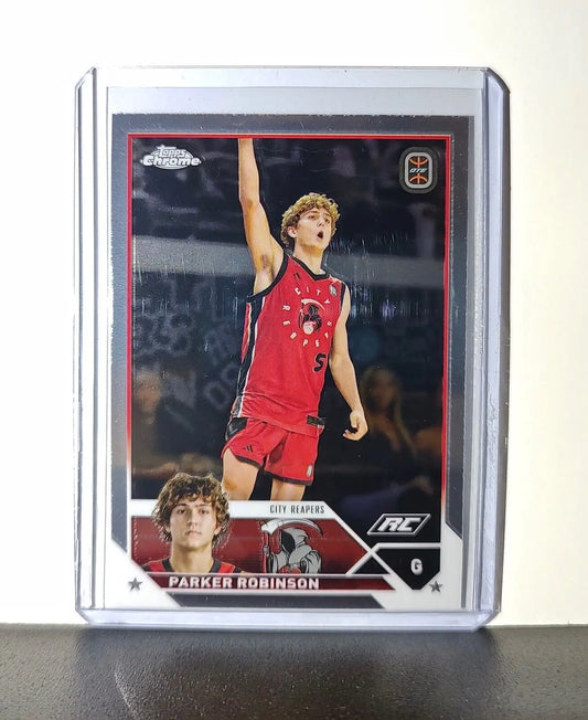 Parker Robinson Rookie Card 2023-24 Topps Chrome Overtime #66 City Reapers - Basketball Card Single