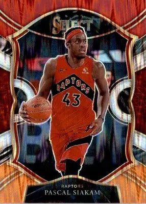 Pascal Siakam - 2020-21 Panini Select - #46 - Red White Orange Flash Basketball - Basketball Card Single