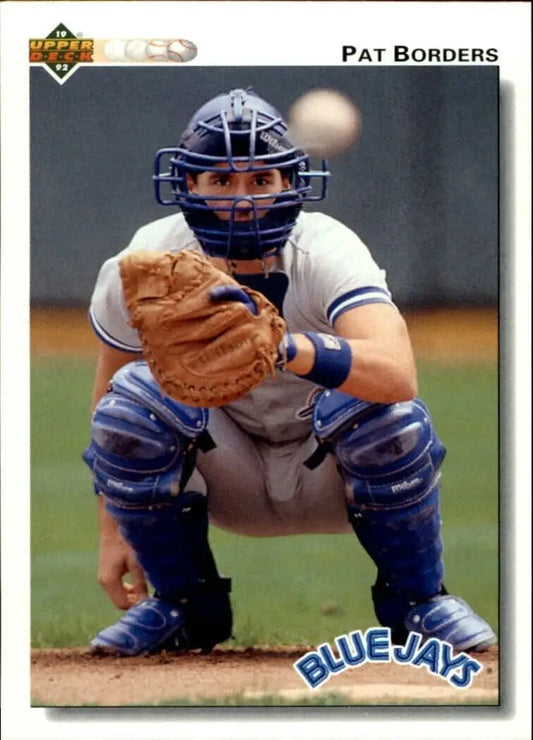 Pat Borders 1992 Upper Deck MLB #140 Baseball Card Toronto Blue Jays - Baseball Card Single