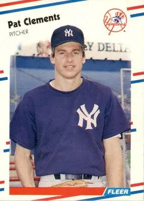 Pat Clements - 1988 Fleer - #204 - Baseball - Baseball Card Single
