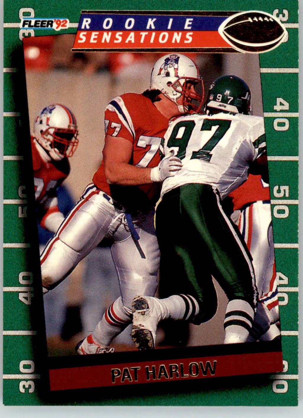Pat Harlow - 1992 Fleer - #16 - Rookie Sensations Football