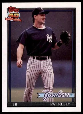 Pat Kelly Rookie 1991 Topps Traded Gray Card Stock #67T NY Yankees - Baseball Card Single