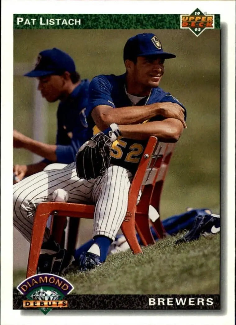 Pat Listach 1992 Upper Deck MLB #775 Rookie Baseball Card Milwaukee Brewers - Baseball Card Single