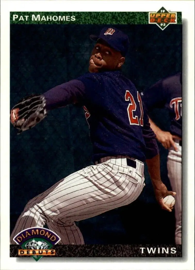 Pat Mahomes 1992 Upper Deck MLB #776 Rookie Baseball Card Minnesota Twins - Baseball Card Single