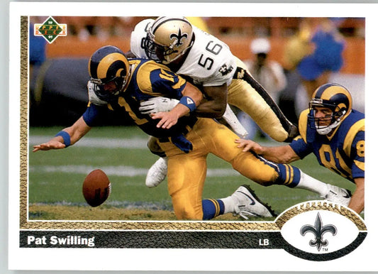 Pat Swilling - 1991 Upper Deck - #246c - Football - Football Card Single