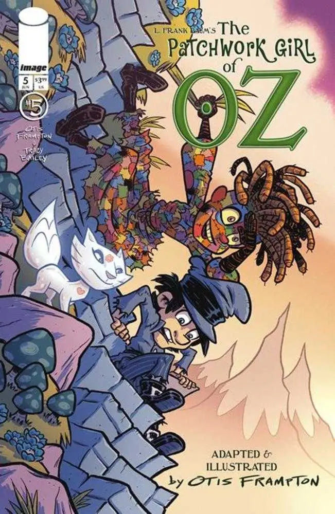 Comic book cover of Patchwork Girl of Oz #5 featuring Otis Frampton and Frank Baum’s classic