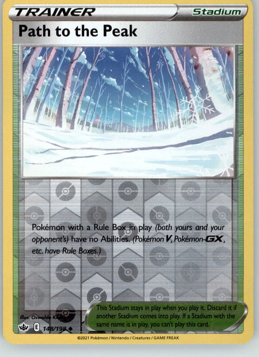 Path to the Peak - Chilling Reign - 148/198 - Reverse Holo LP Pokemon - Pokémon Card Single