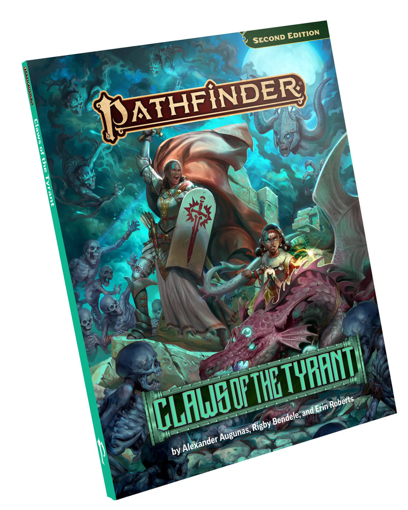 Pathfinder 2nd Edition Claws of the Tyrant roleplaying game book cover image