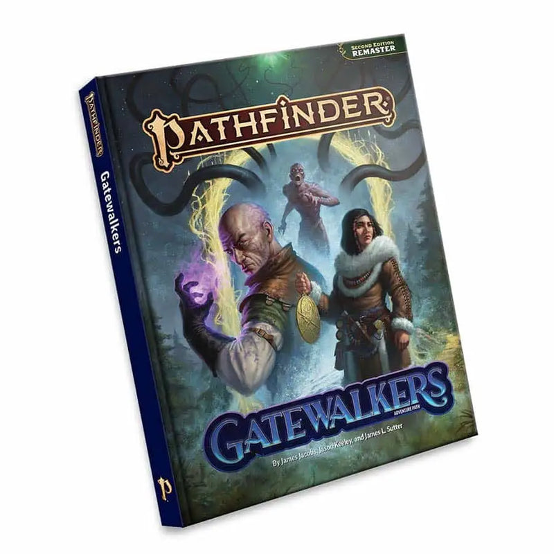 Pathfinder 2nd Edition Gatewalkers adventure book with missing moment concept for RPG game