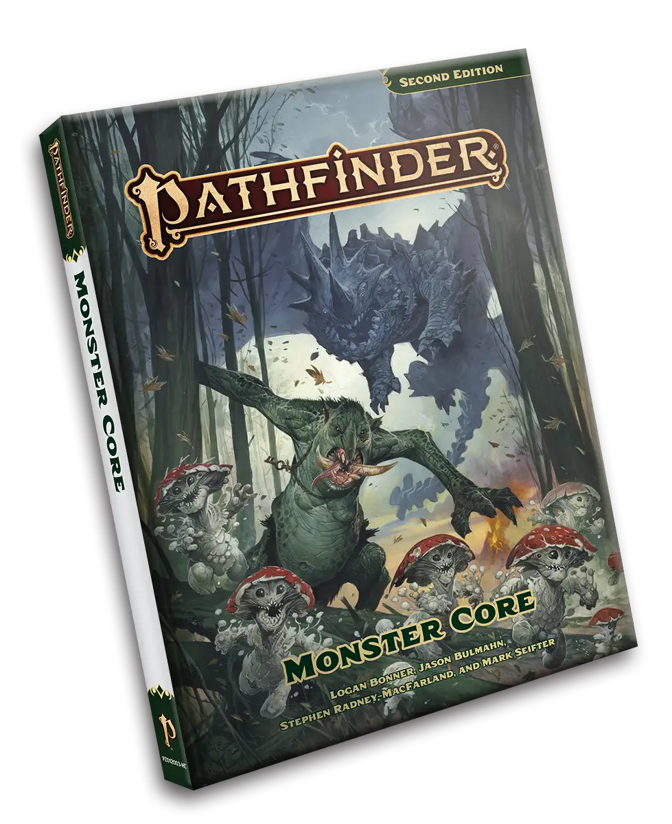 Pathfinder Second Edition Monster Core rulebook for Pathfinder 2nd Edition game