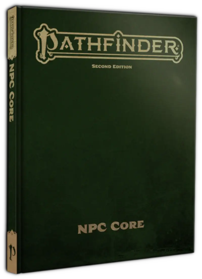 Green Pathfinder Second Edition NPC Core Special Edition book for Pathfinder NPC Core collection