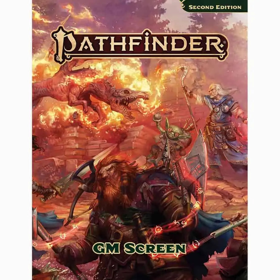 Pathfinder Second Edition Remaster Core GM Screen featuring Pathfinder 2nd Edition design