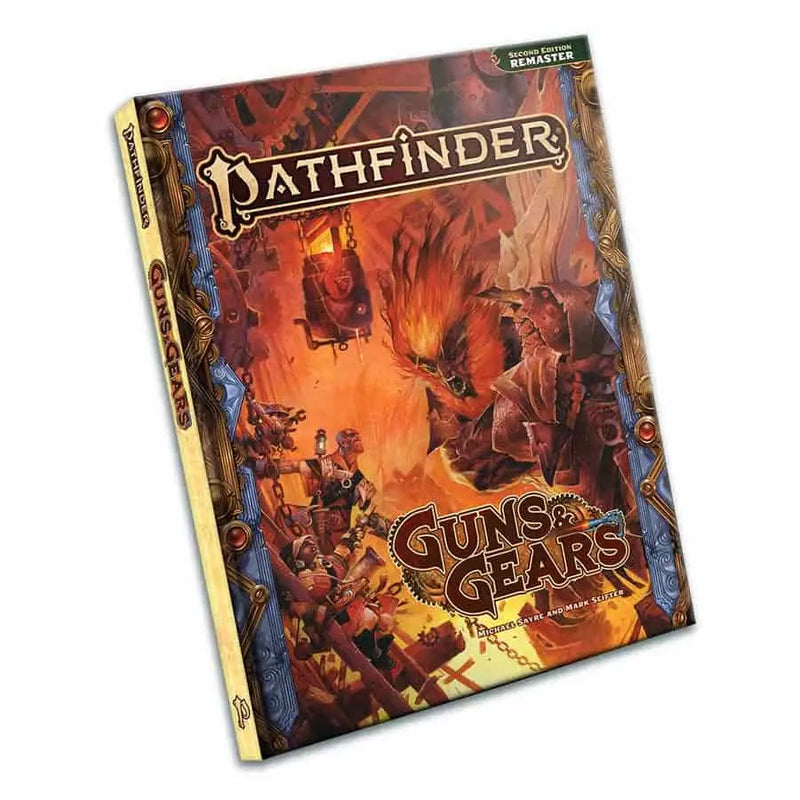 Pathfinder Second Edition Guns and Gears role-playing book for Pathfinder 2nd edition gameplay