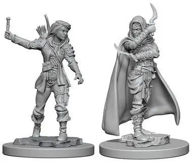 Pathfinder Battles Deep Cuts Miniatures - Unpainted: Human Rogue - Miniatures - RPG