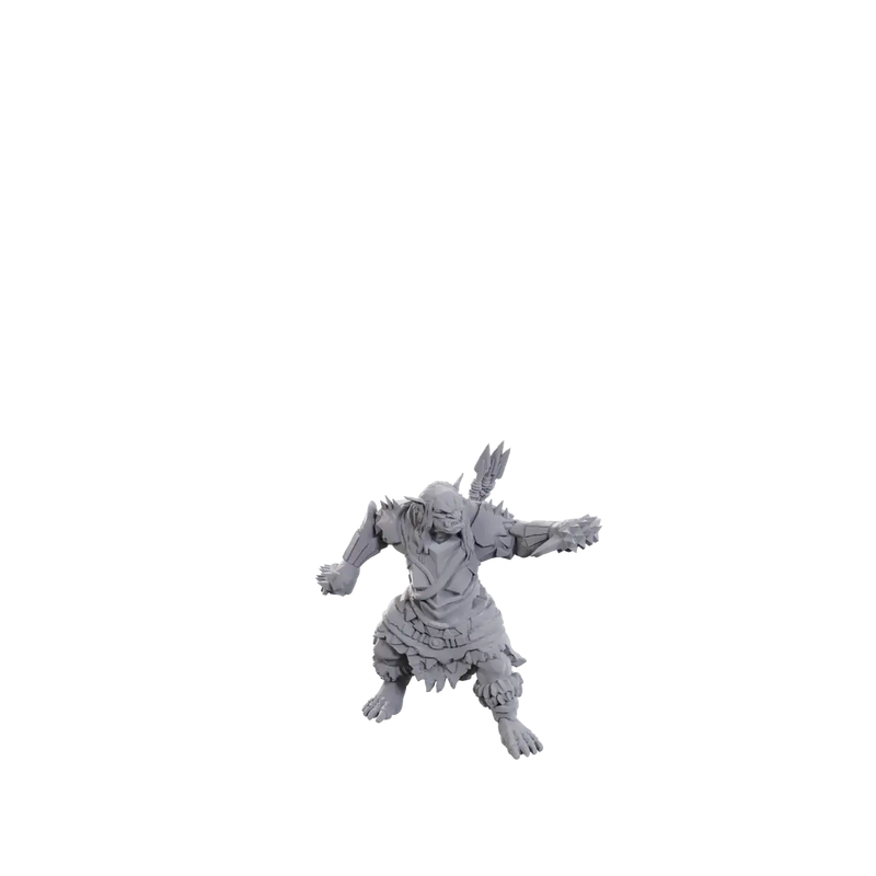 Pathfinder Battles Miniatures - Unpainted: Orc Brute - Action Figure & Toy
