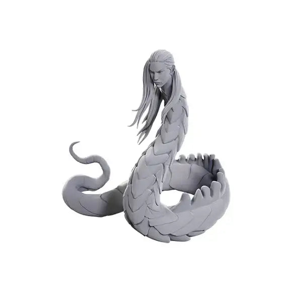 Pathfinder Deep Cuts Miniatures - Unpainted: Lunar Naga - Action Figure & Toy
