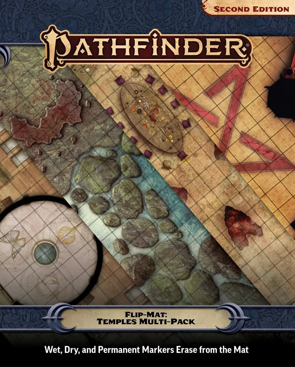 Pathfinder Flip-Mat: Temples Multi-Pack - RPG - Accessory
