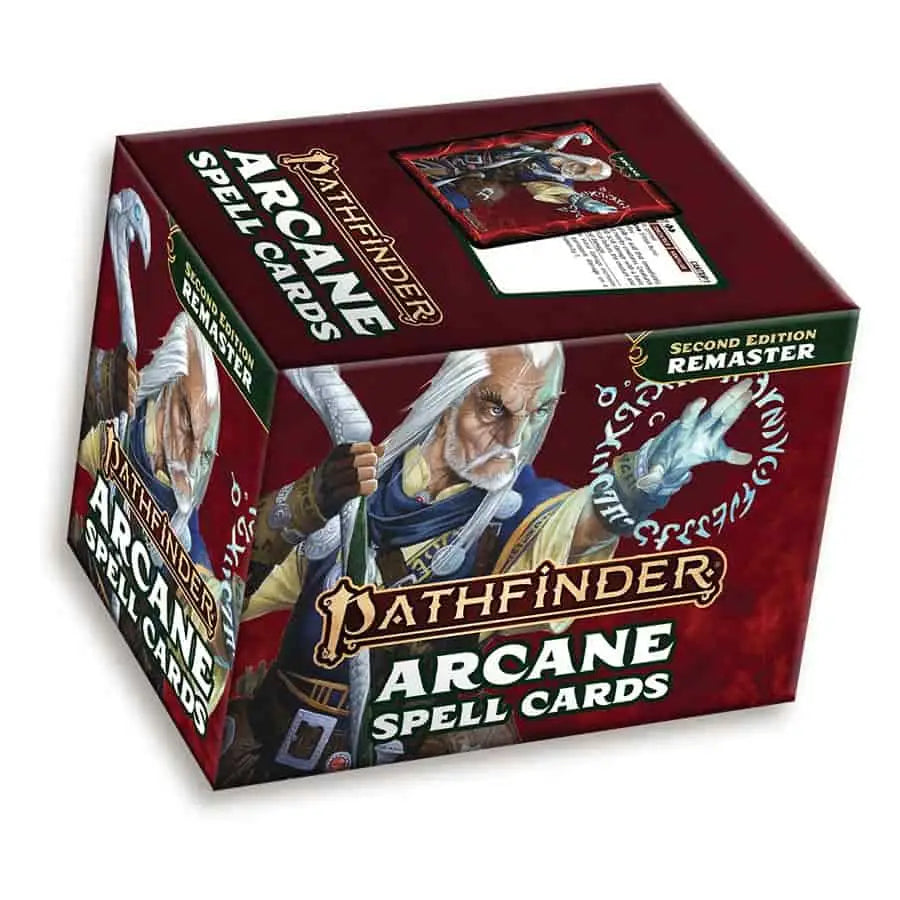 Pathfinder Spell Cards Arcane box for Pathfinder Spell Cards in the 2nd Edition Remaster