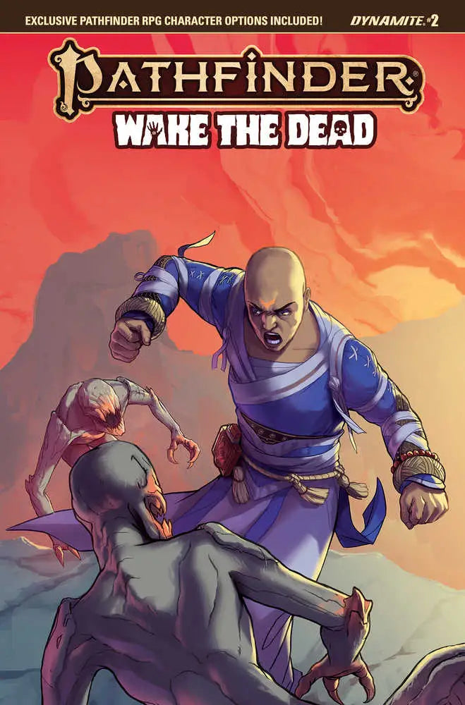 Comic book cover for Pathfinder Wake the Dead #2 by Biagio D’Alessandro featuring martial arts