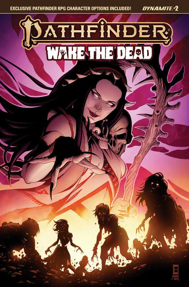 Comic book cover for Pathfinder Wake the Dead #2 with undead silhouettes and Biagio D’Alessandro