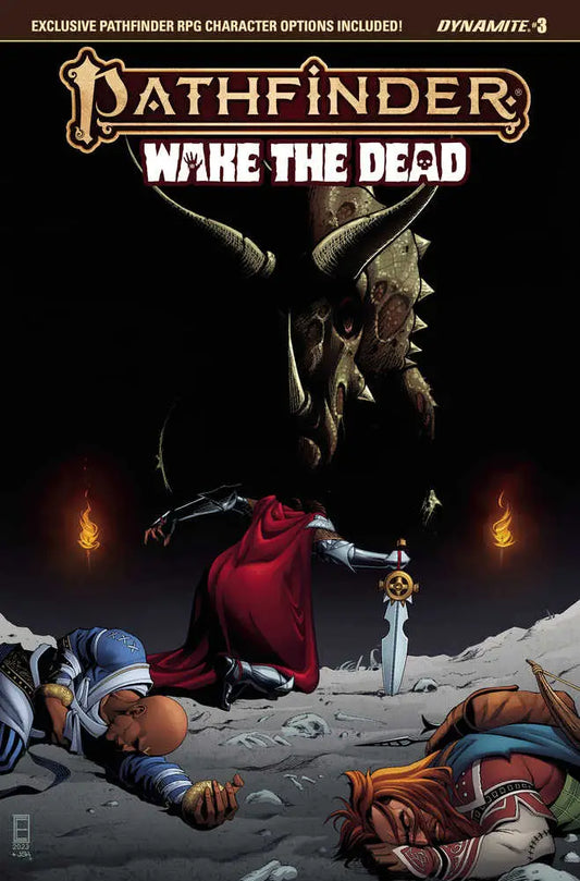 Cover art for Pathfinder Wake the Dead #3 by Eman Casallos featuring an ominous undead figure