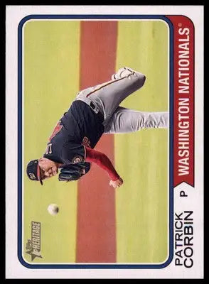 Patrick Corbin 2023 Topps Heritage #386 Washington Nationals - Baseball Card Single