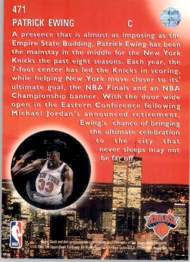 Patrick Ewing - 1993-94 Upper Deck - #471 - Basketball - Basketball Card Single