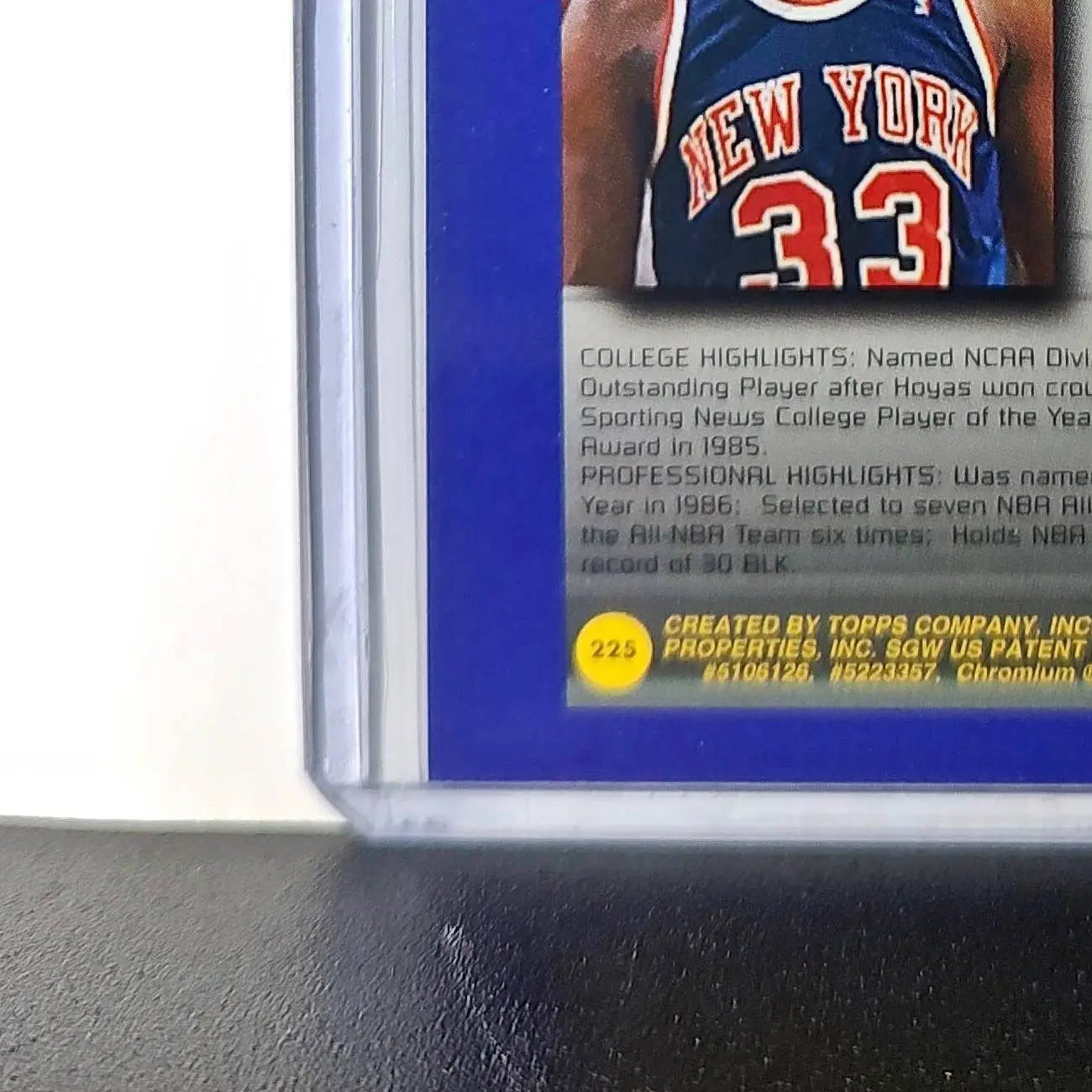 Patrick Ewing 1994-95 Topps Finest #225 Collegiate Best