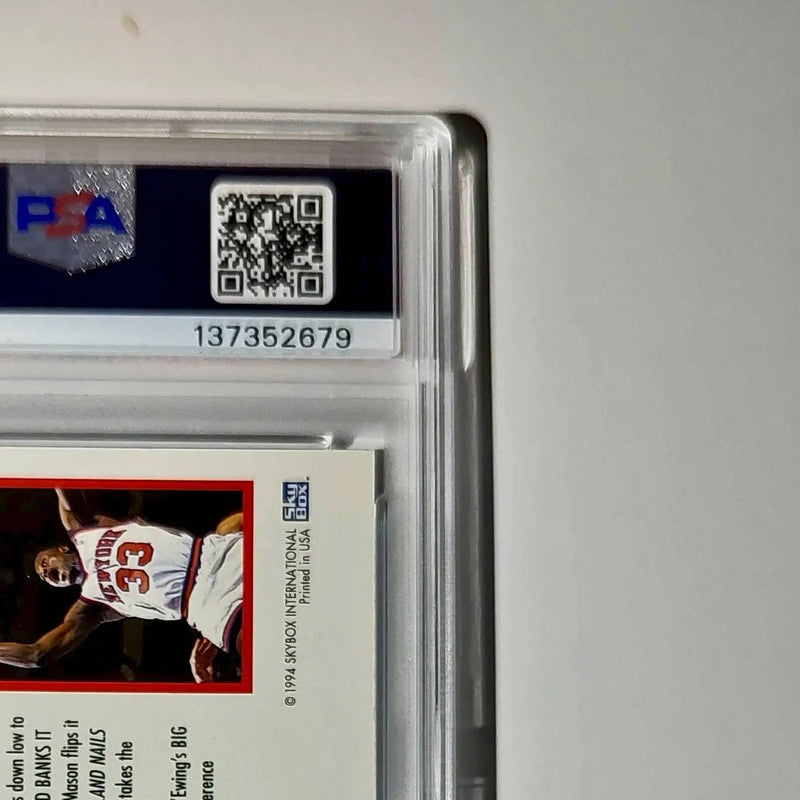 Patrick Ewing 1994 NBA Hoops Big Numbers #BN4 Rainbow PSA 8 NM-MT
