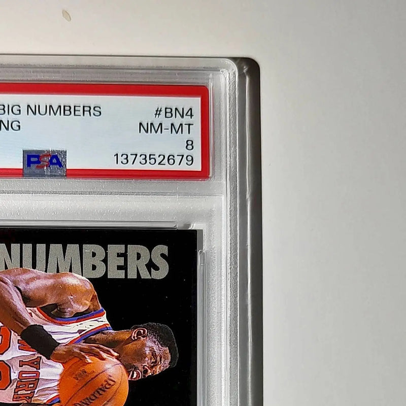 Patrick Ewing 1994 NBA Hoops Big Numbers #BN4 Rainbow PSA 8 NM-MT