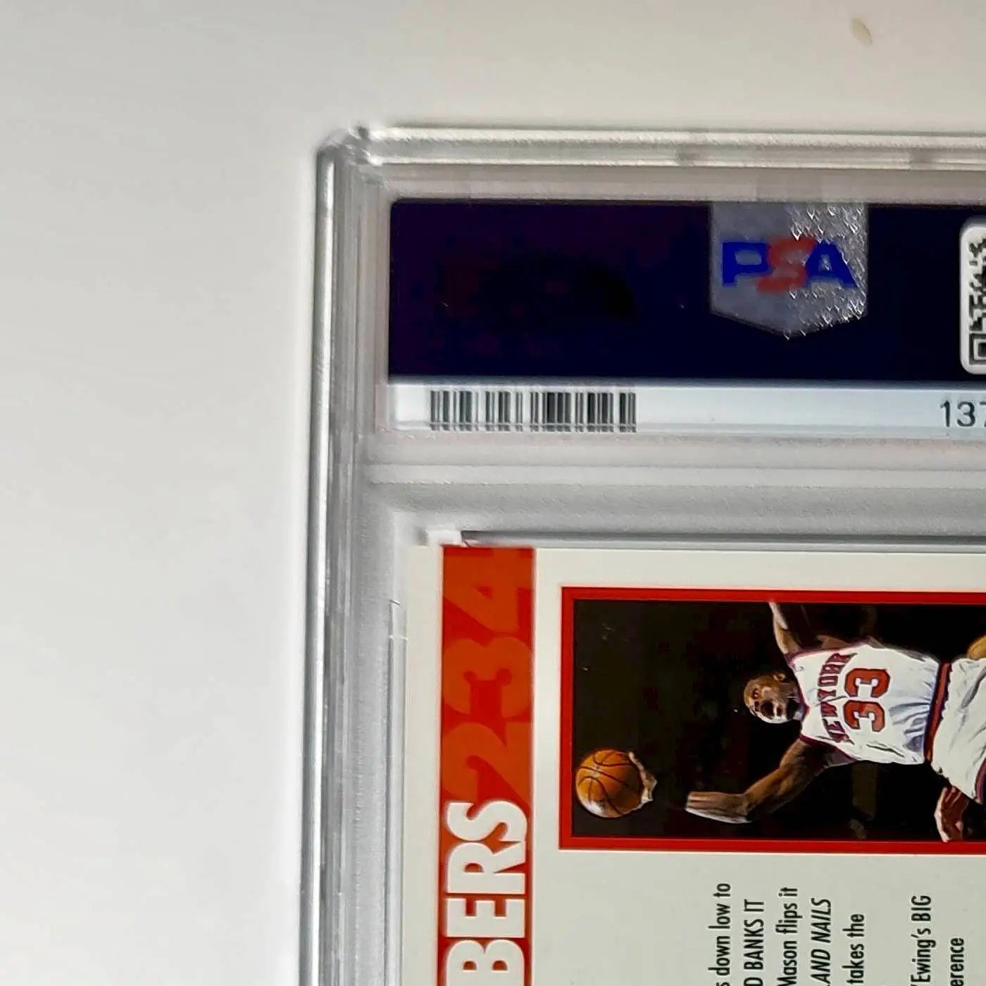 Patrick Ewing 1994 NBA Hoops Big Numbers #BN4 Rainbow PSA 8 NM-MT