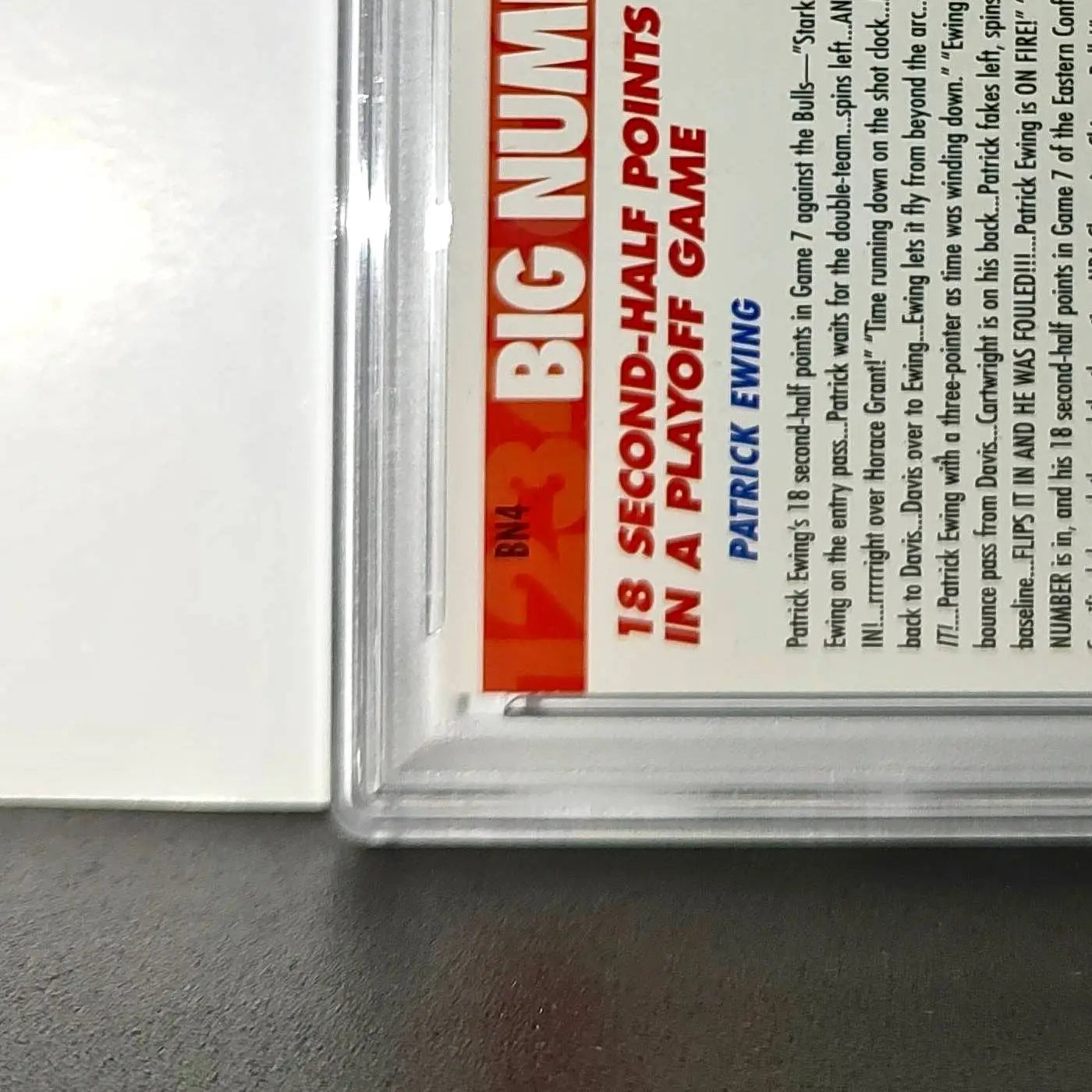 Patrick Ewing 1994 NBA Hoops Big Numbers #BN4 Rainbow PSA 8 NM-MT
