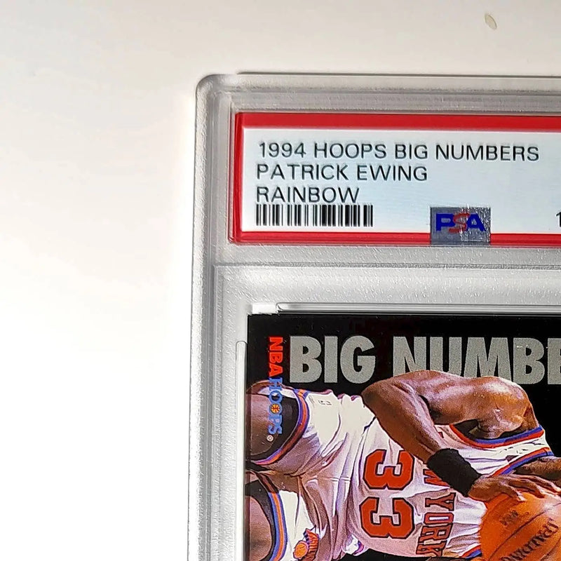 Patrick Ewing 1994 NBA Hoops Big Numbers #BN4 Rainbow PSA 8 NM-MT