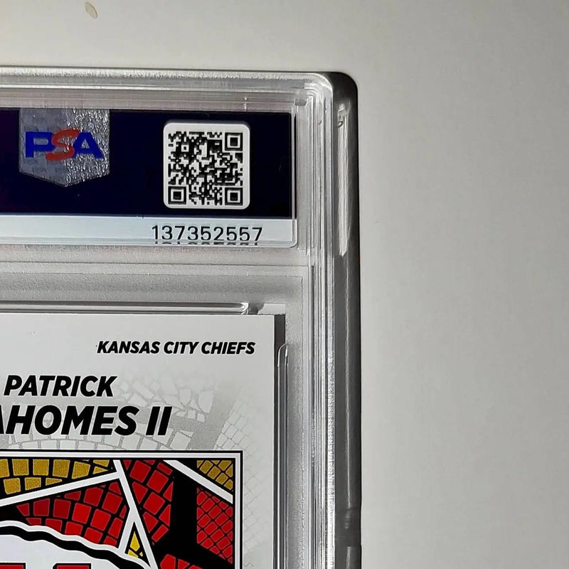 Patrick Mahomes 2024 Panini Sticker Collection 187/299 #15 Red Foil PSA 9 Mint