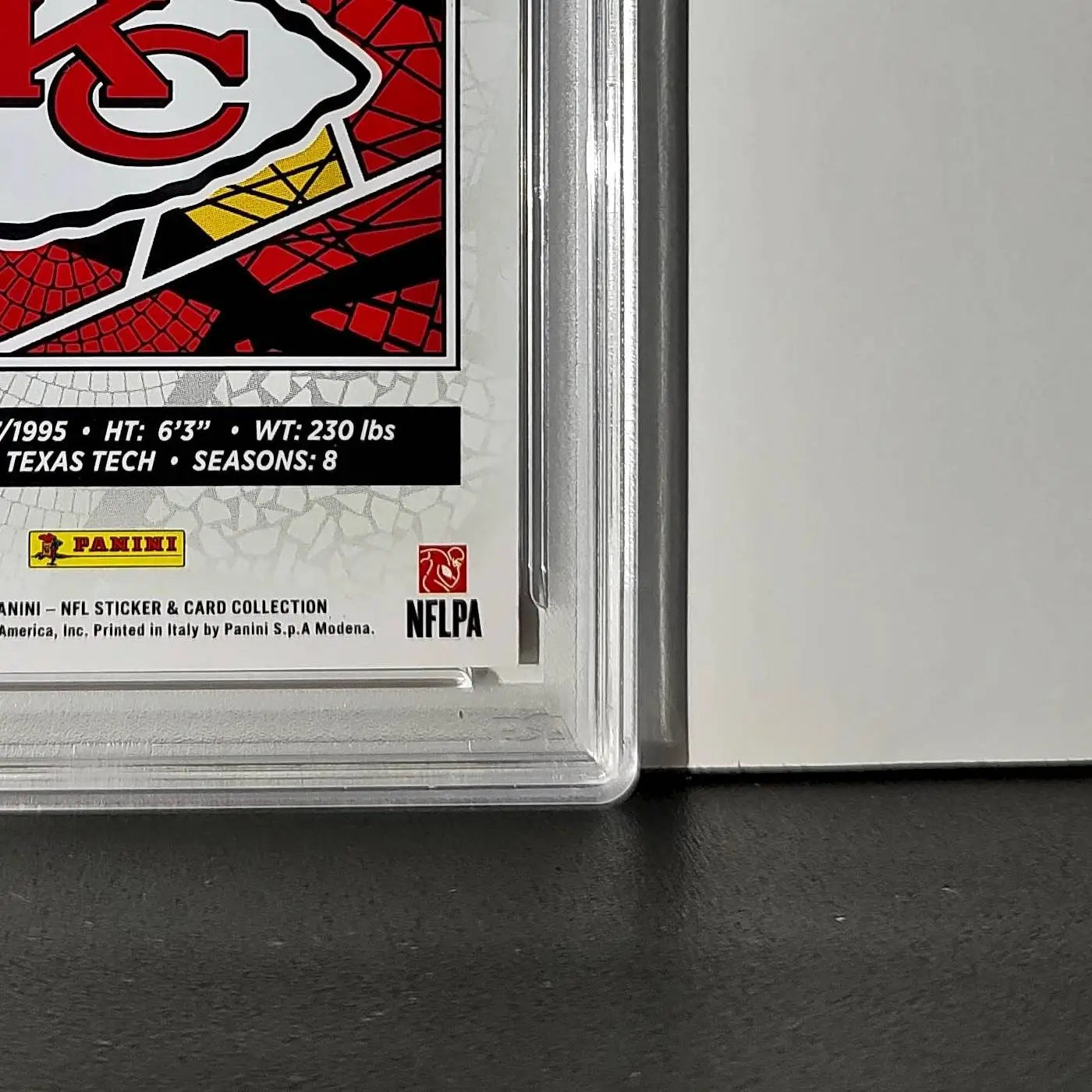 Patrick Mahomes 2024 Panini Sticker Collection 187/299 #15 Red Foil PSA 9 Mint