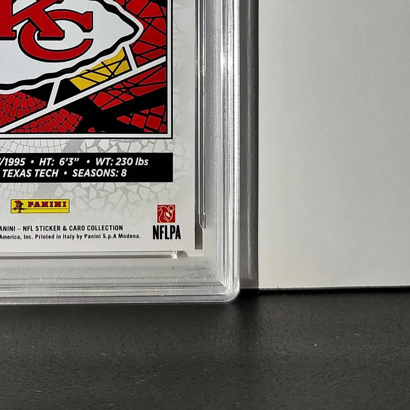 Patrick Mahomes 2024 Panini Sticker Collection 187/299 #15 Red Foil PSA 9 Mint