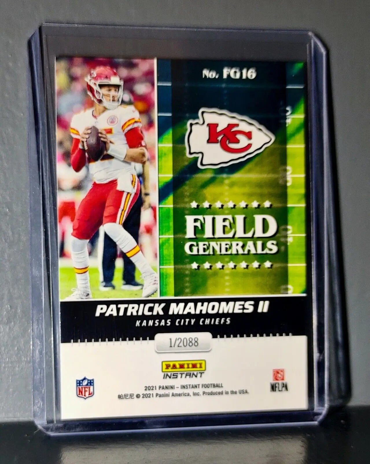 Patrick Mahomes II 2021 Panini NFL Instant Field Generals #16 Card 1 of 2088