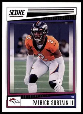 Patrick Surtain II 2022 Score #82 Denver Broncos - Football Card Single