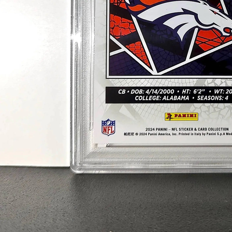 Patrick Surtain II Rookie 2024 Panini Sticker 240/299 #21 Red Foil PSA 8 NM-MT