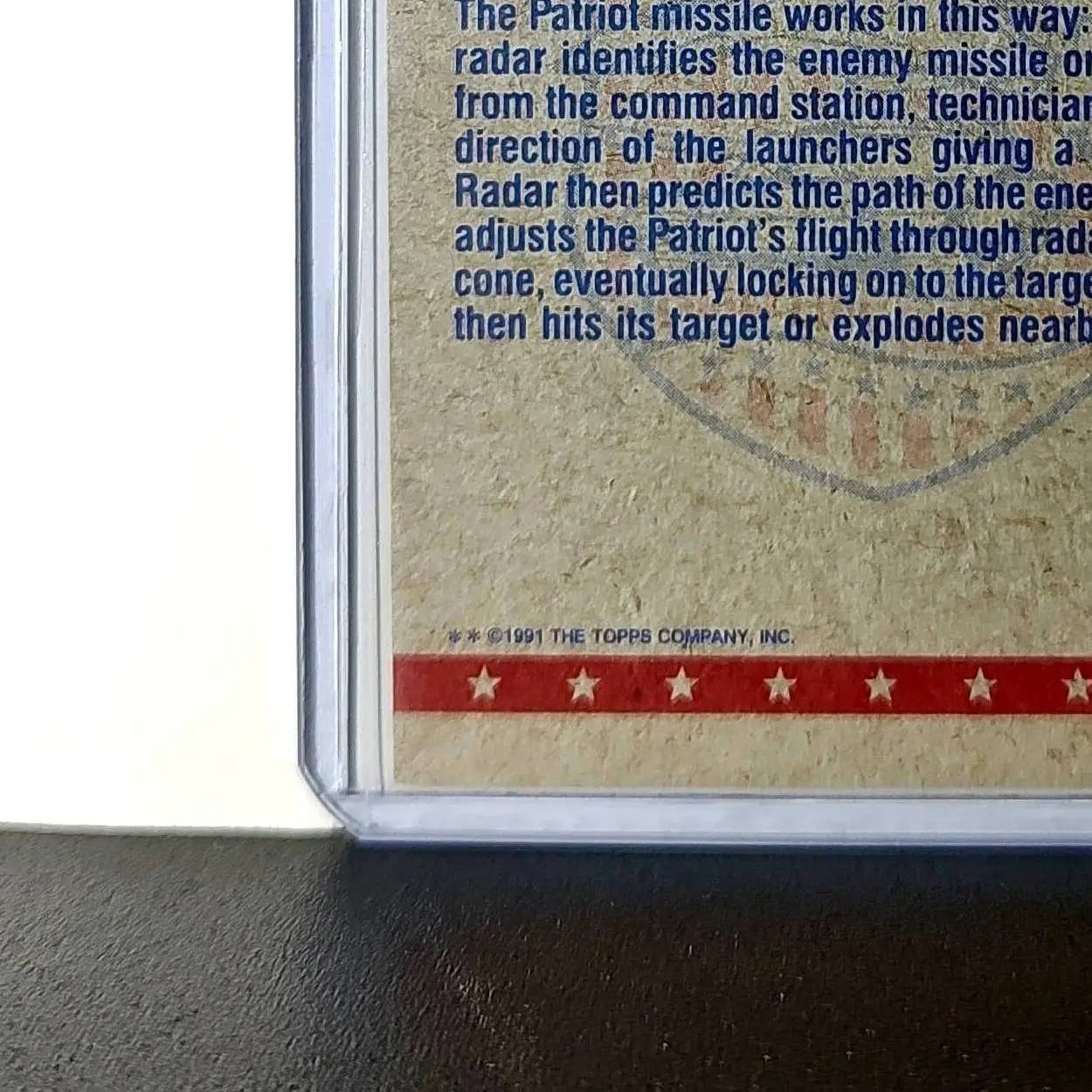 Patriot Missile Command 1991 Topps Desert Storm #77 Card - Non-Sports Card Single