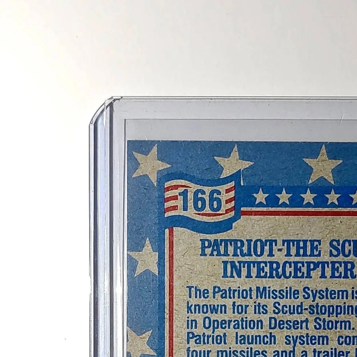 Patriot – The SCUD Interceptor 1991 Topps Desert Storm #166 Card - Other