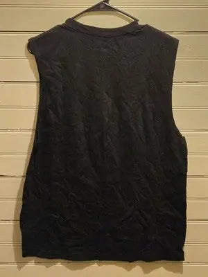 Patriotic Tank Top Mens M Let Freedom Ride Motorcycle Graphic Black Sleeveless - Apparel