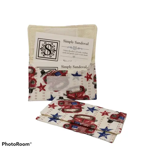 Patriotic Vintage Red Truck design Re-useable *gift card holder * busin ID:33266 - General Merchandise