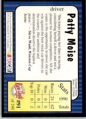 Patty Moise - 1991 Maxx - #91 - Racing - Racing Card Single