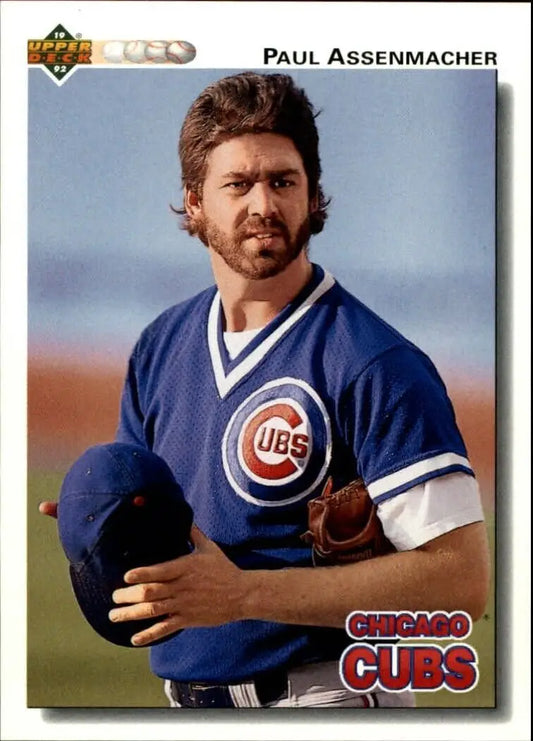 Paul Assenmacher 1992 Upper Deck MLB #590 Baseball Card Chicago Cubs - Baseball Card Single