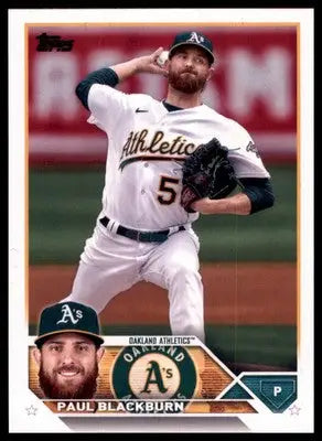 Paul Blackburn 2023 Topps #6 Oakland Athletics - Baseball Card Single