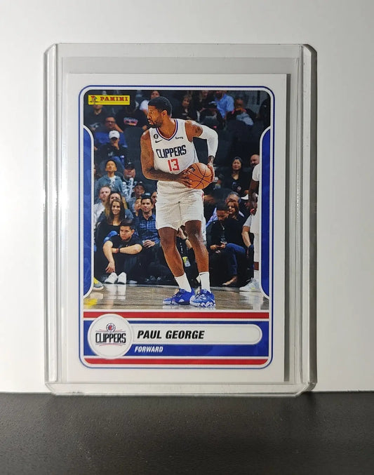 Paul George 2023-24 Panini NBA Sticker Card #28 Los Angeles Clippers - Basketball Card Single