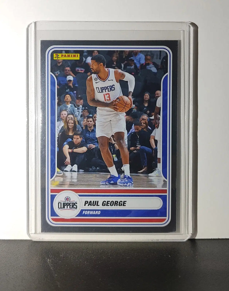 Paul George 2023-24 Panini NBA Sticker Foil Card #28 Los Angeles Clippers