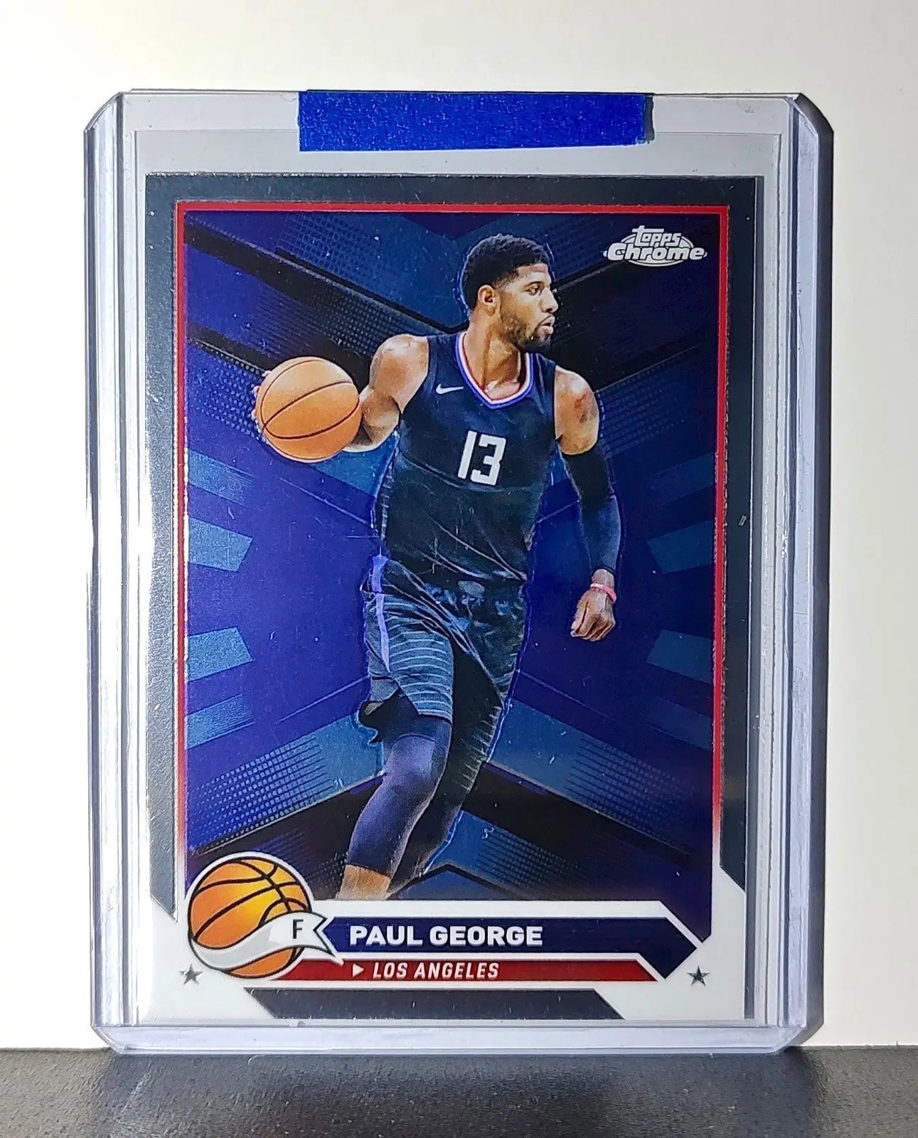 Paul George 2023-24 Topps Chrome NBA #115 Card Los Angeles Lakers - Basketball Card Single